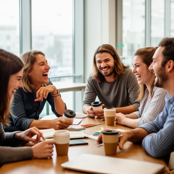 Teilnehmer beim Debattieren